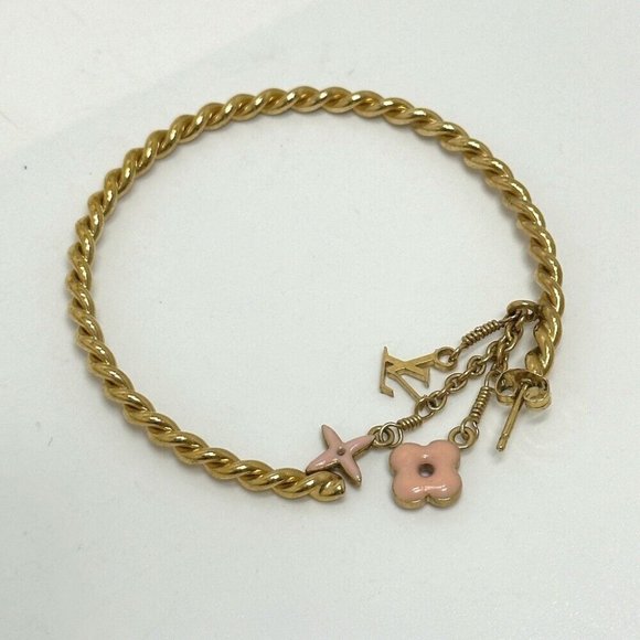 Authentic LOUIS VUITTON M65481 Accessories Creole - Sweet Monogram hoop Pierce - Picture 2 of 10